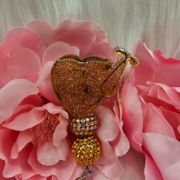 Heartbeat stethoscope badge holder - Picture 3 of 3